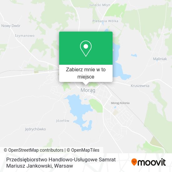 Mapa Przedsiębiorstwo Handlowo-Usługowe Samrat Mariusz Jankowski