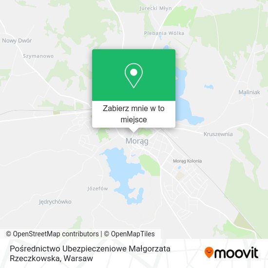 Mapa Pośrednictwo Ubezpieczeniowe Małgorzata Rzeczkowska