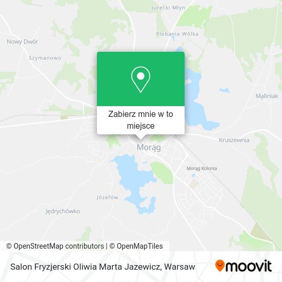 Mapa Salon Fryzjerski Oliwia Marta Jazewicz