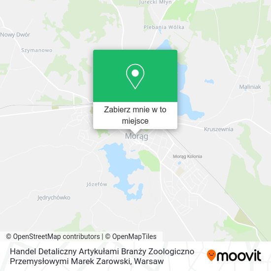 Mapa Handel Detaliczny Artykułami Branży Zoologiczno Przemysłowymi Marek Zarowski