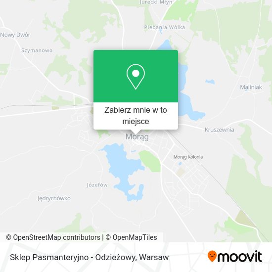 Mapa Sklep Pasmanteryjno - Odzieżowy