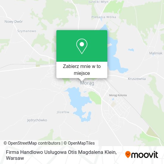 Mapa Firma Handlowo Usługowa Otis Magdalena Klein