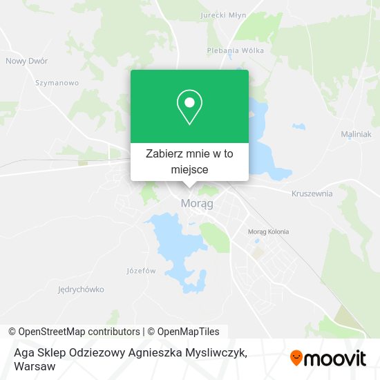 Mapa Aga Sklep Odziezowy Agnieszka Mysliwczyk