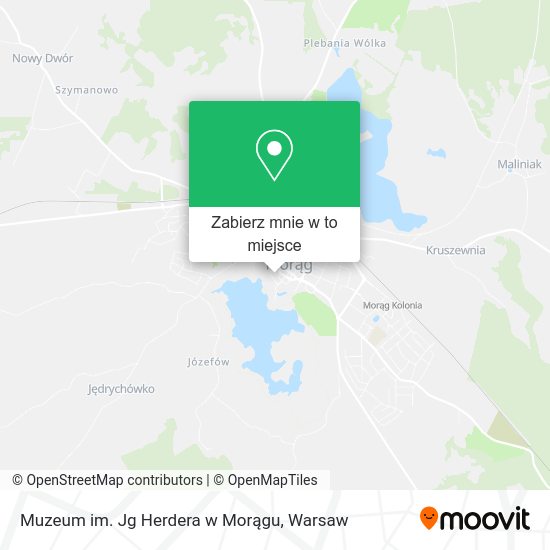 Mapa Muzeum im. Jg Herdera w Morągu