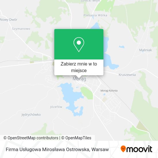 Mapa Firma Usługowa Mirosława Ostrowska