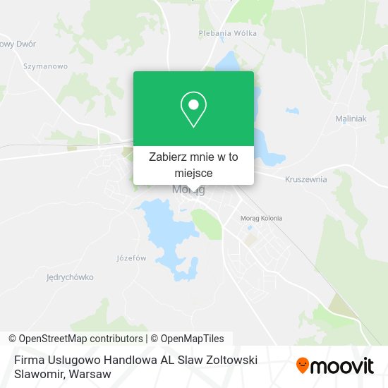 Mapa Firma Uslugowo Handlowa AL Slaw Zoltowski Slawomir