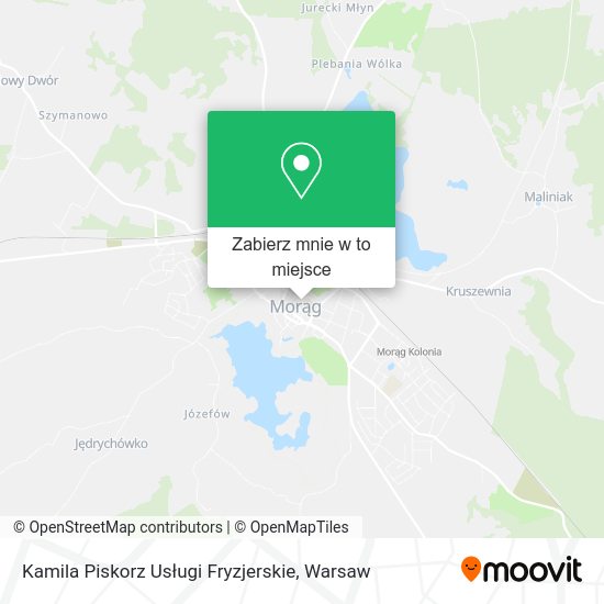 Mapa Kamila Piskorz Usługi Fryzjerskie