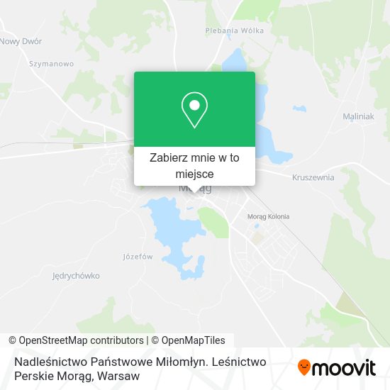 Mapa Nadleśnictwo Państwowe Miłomłyn. Leśnictwo Perskie Morąg