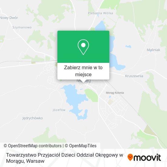 Mapa Towarzystwo Przyjaciół Dzieci Oddział Okręgowy w Morągu