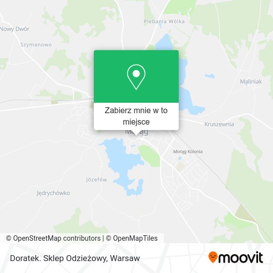 Mapa Doratek. Sklep Odzieżowy