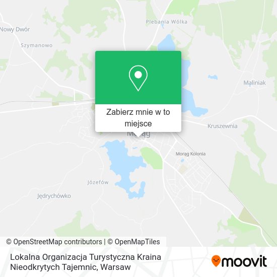 Mapa Lokalna Organizacja Turystyczna Kraina Nieodkrytych Tajemnic