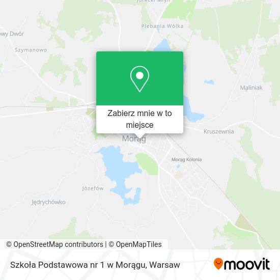 Mapa Szkoła Podstawowa nr 1 w Morągu