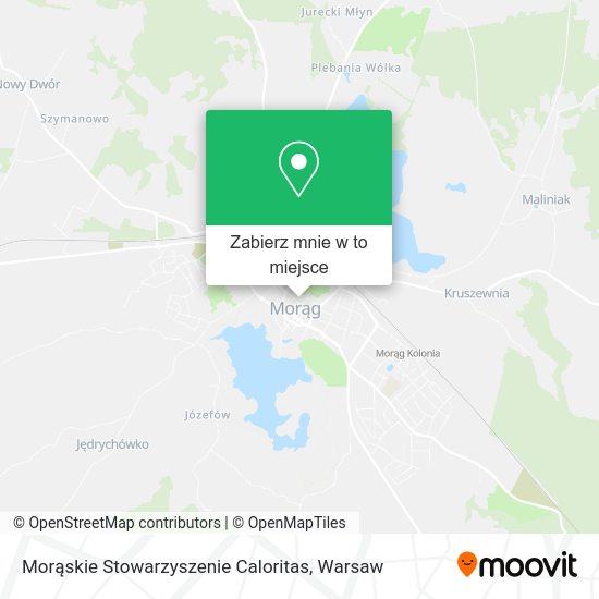 Mapa Morąskie Stowarzyszenie Caloritas