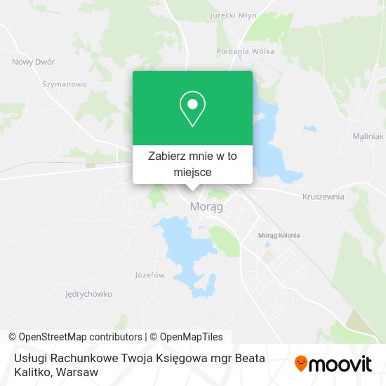 Mapa Usługi Rachunkowe Twoja Księgowa mgr Beata Kalitko