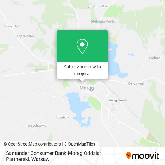 Mapa Santander Consumer Bank-Morąg Oddział Partnerski