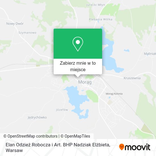 Mapa Elan Odzież Robocza i Art. BHP Nadziak Elżbieta