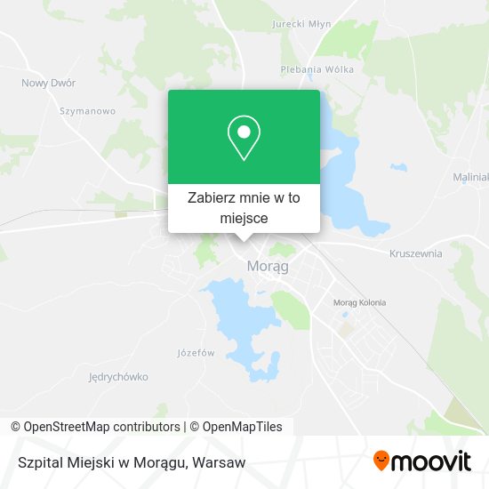 Mapa Szpital Miejski w Morągu