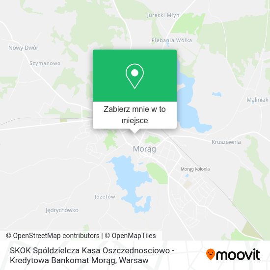 Mapa SKOK Spóldzielcza Kasa Oszczednosciowo - Kredytowa Bankomat Morąg