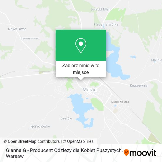 Mapa Gianna G - Producent Odzieży dla Kobiet Puszystych