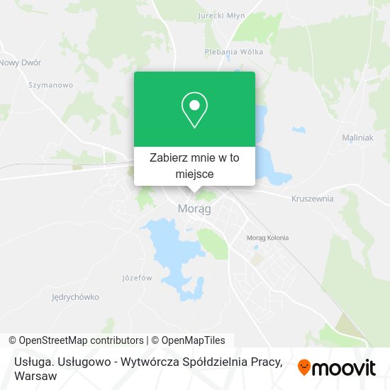 Mapa Usługa. Usługowo - Wytwórcza Spółdzielnia Pracy