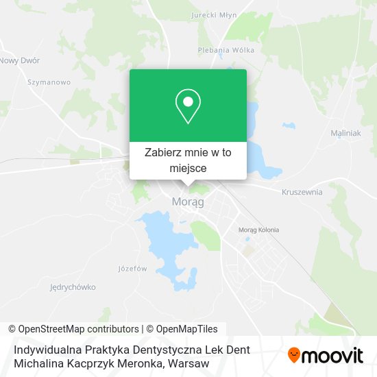 Mapa Indywidualna Praktyka Dentystyczna Lek Dent Michalina Kacprzyk Meronka