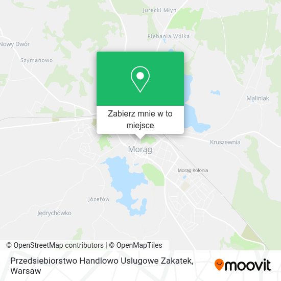 Mapa Przedsiebiorstwo Handlowo Uslugowe Zakatek