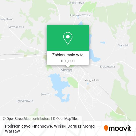 Mapa Pośrednictwo Finansowe. Wiński Dariusz Morąg