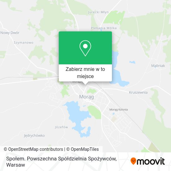 Mapa Społem. Powszechna Spółdzielnia Spożywców