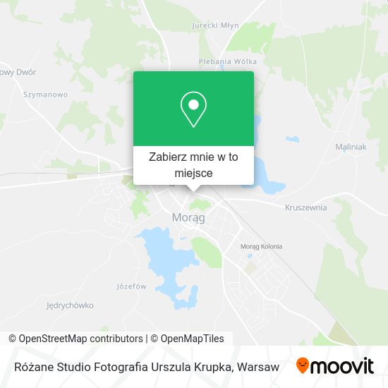 Mapa Różane Studio Fotografia Urszula Krupka