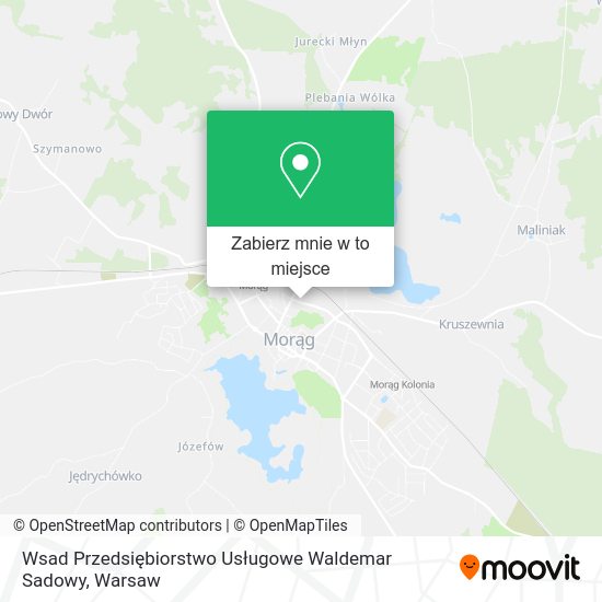 Mapa Wsad Przedsiębiorstwo Usługowe Waldemar Sadowy