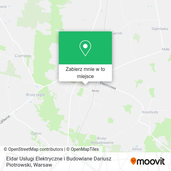 Mapa Eldar Usługi Elektryczne i Budowlane Dariusz Piotrowski