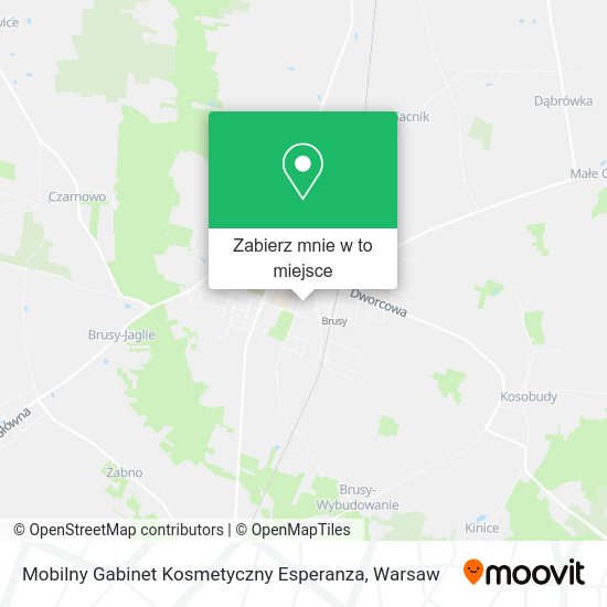 Mapa Mobilny Gabinet Kosmetyczny Esperanza