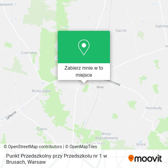 Mapa Punkt Przedszkolny przy Przedszkolu nr 1 w Brusach