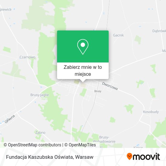 Mapa Fundacja Kaszubska Oświata