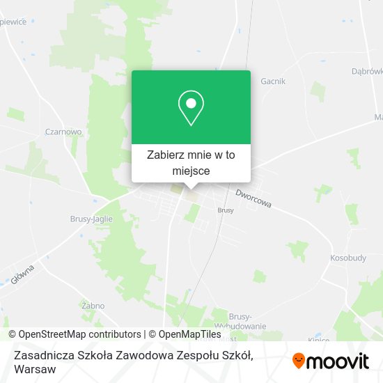 Mapa Zasadnicza Szkoła Zawodowa Zespołu Szkół