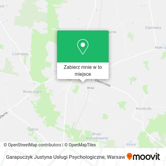 Mapa Garapuczyk Justyna Usługi Psychologiczne