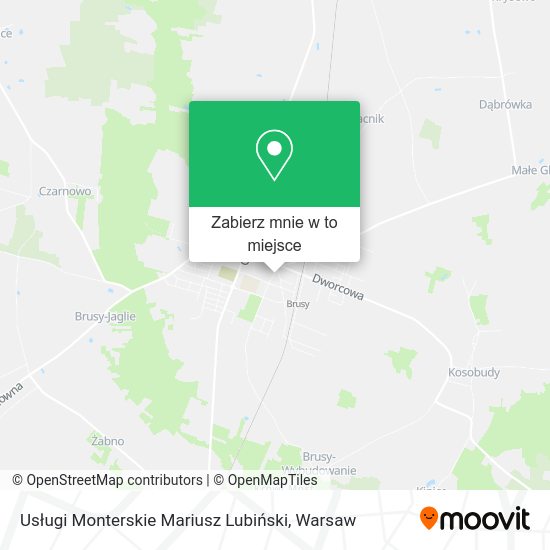 Mapa Usługi Monterskie Mariusz Lubiński