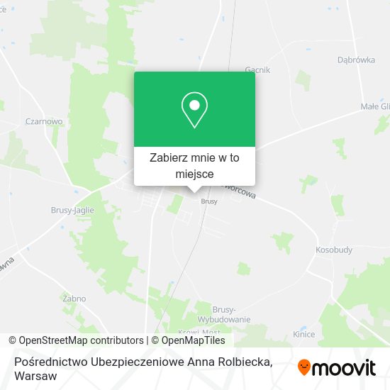 Mapa Pośrednictwo Ubezpieczeniowe Anna Rolbiecka