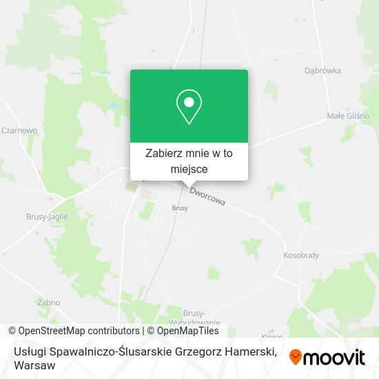 Mapa Usługi Spawalniczo-Ślusarskie Grzegorz Hamerski