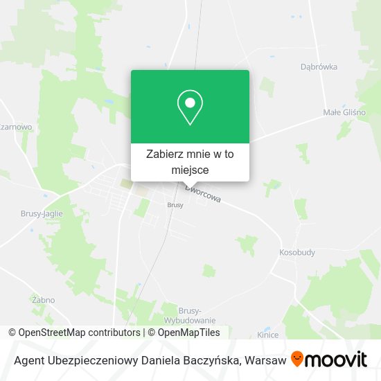 Mapa Agent Ubezpieczeniowy Daniela Baczyńska