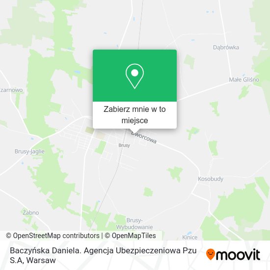 Mapa Baczyńska Daniela. Agencja Ubezpieczeniowa Pzu S.A