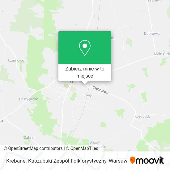 Mapa Krebane. Kaszubski Zespół Folklorystyczny