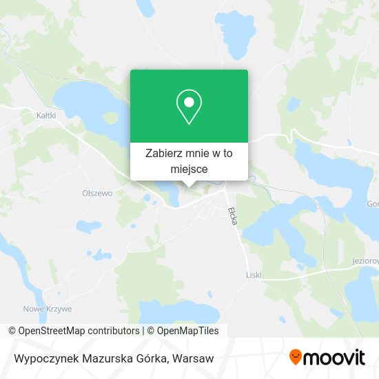 Mapa Wypoczynek Mazurska Górka