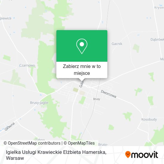 Mapa Igiełka Usługi Krawieckie Elżbieta Hamerska