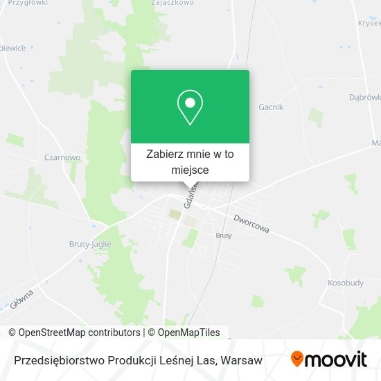 Mapa Przedsiębiorstwo Produkcji Leśnej Las