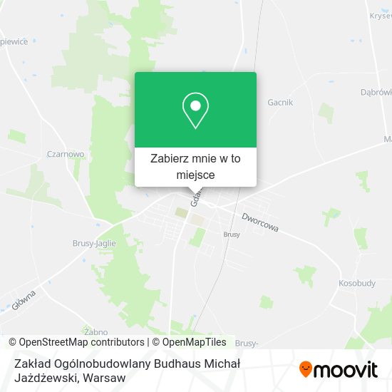 Mapa Zakład Ogólnobudowlany Budhaus Michał Jażdżewski