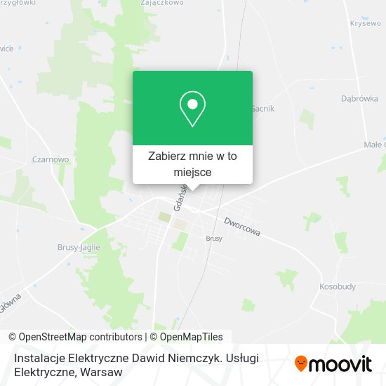 Mapa Instalacje Elektryczne Dawid Niemczyk. Usługi Elektryczne