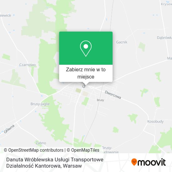 Mapa Danuta Wróblewska Usługi Transportowe Działalność Kantorowa