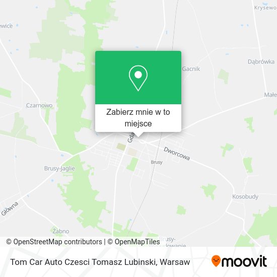 Mapa Tom Car Auto Czesci Tomasz Lubinski