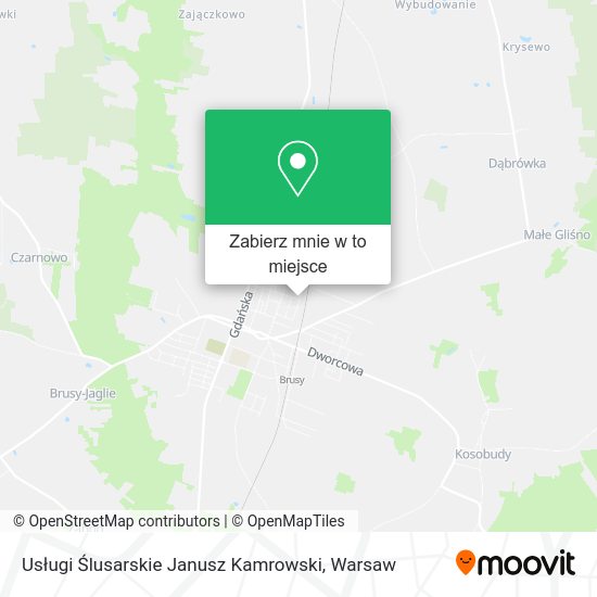 Mapa Usługi Ślusarskie Janusz Kamrowski